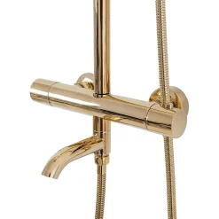 Rea Kit de douche avec thermostat Lungo Gold