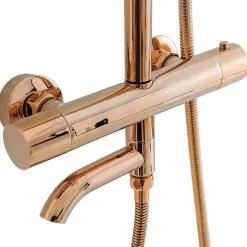 Rea Kit de douche avec thermostat Lungo Rose Gold* Colonne De Douche Mécanique