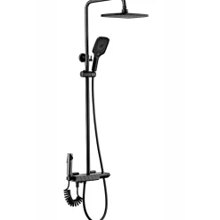Rea Kit De Douche Avec Thermostat Rob Black