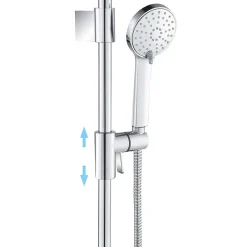Bain-Bain Kit de douche Chrome ARIA -