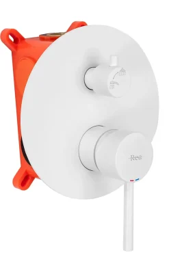 Rea Kit De Douche Encastré Lungo White 30X16X36Cm + Box
