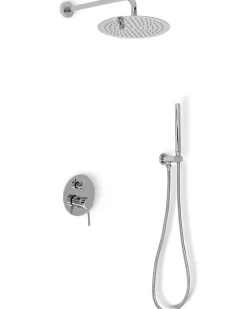 Rea Kit De Douche Encastré Lungo Chrome 17X16X36,5Cm + Box* Colonne De Douche Mécanique