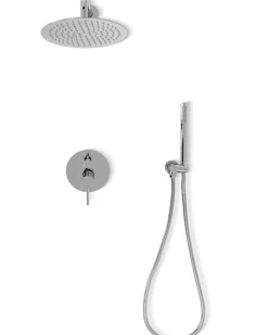 Rea Kit De Douche Encastré Lungo Chrome 17X16X36,5Cm + Box* Colonne De Douche Mécanique