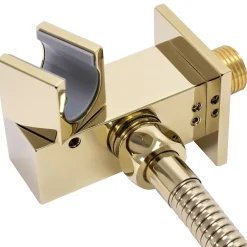 Rea Kit De Douche Encastré Fenix-Davis Thermostat Gold 55X30X40Cm + Box