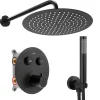 Rea Kit De Douche Encastré Lungo Thermostat Black 15X30X36,5Cm