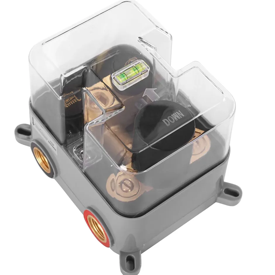 Rea Kit De Douche Encastré Lungo Thermostat Black 15X30X36,5Cm