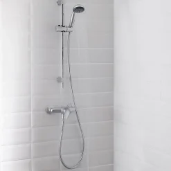 GoodHome Kit de douche mécanique chrome Blyth* Colonne De Douche Mécanique