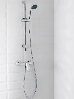 GoodHome Kit de douche mécanique chrome Blyth* Colonne De Douche Mécanique