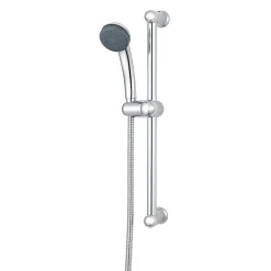 Kit de douche Nakri sans robinetterie avec pommeau de douche 1 jet + 1 support inox + 1 flexible 150 cm en inox* Colonne De Douche Sans Robinetterie
