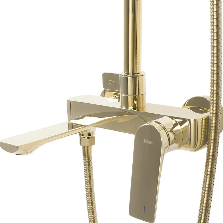Rea Kit De Douche Avalon Gold 50X23X153Cm* Colonne De Douche Mécanique