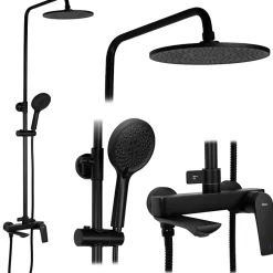 Rea Kit De Douche Avalon Black 50X23X153Cm