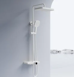 Rea Kit De Douche Bari White 37X31X100Cm* Colonne De Douche Mécanique