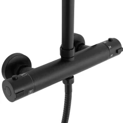 Rea Kit De Douche Bliss Thermostat Black 38,5X27,5X100Cm* Colonne De Douche Mécanique