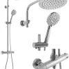 Rea Kit De Douche Bliss Thermostat Chrome 38,5X27,5X100Cm