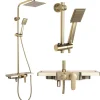 Rea Kit De Douche Bravo Brush Gold 45X40X105Cm