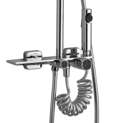 Rea Kit De Douche Helix Chrome 38X30X114,5Cm* Colonne De Douche Mécanique