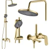 Rea Kit De Douche Marco Brush Gold 25X12,5X117Cm