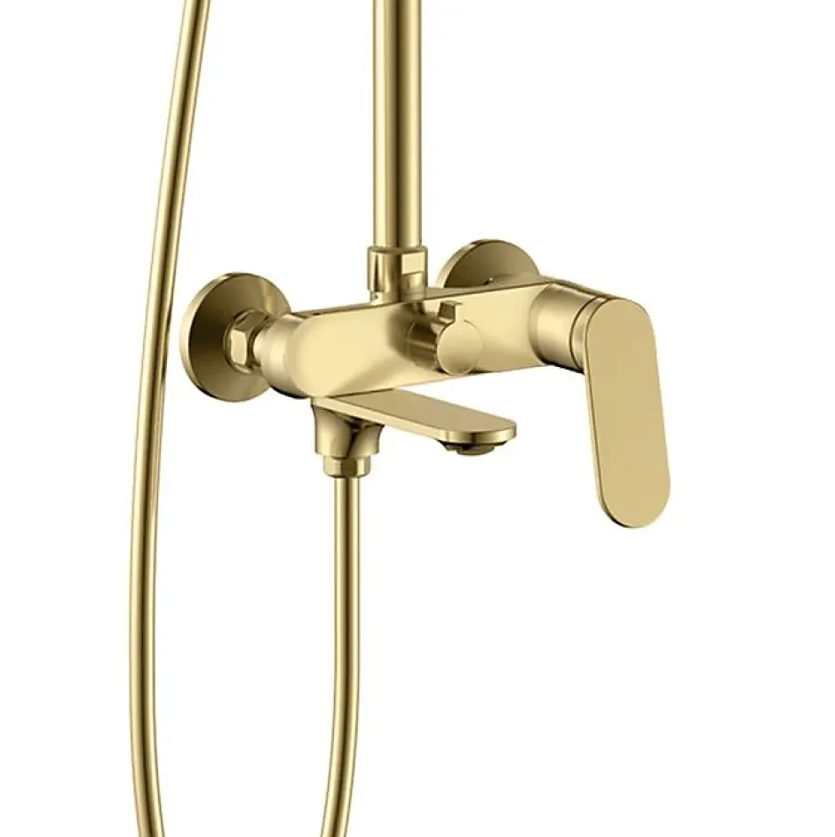 Rea Kit De Douche Marco Brush Gold 25X12,5X117Cm