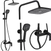 Rea Kit De Douche My1902-77B Storm Black 19X23X136Cm