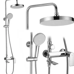 Rea Kit De Douche My2102-78C Veneta Chrome 19X25X136Cm