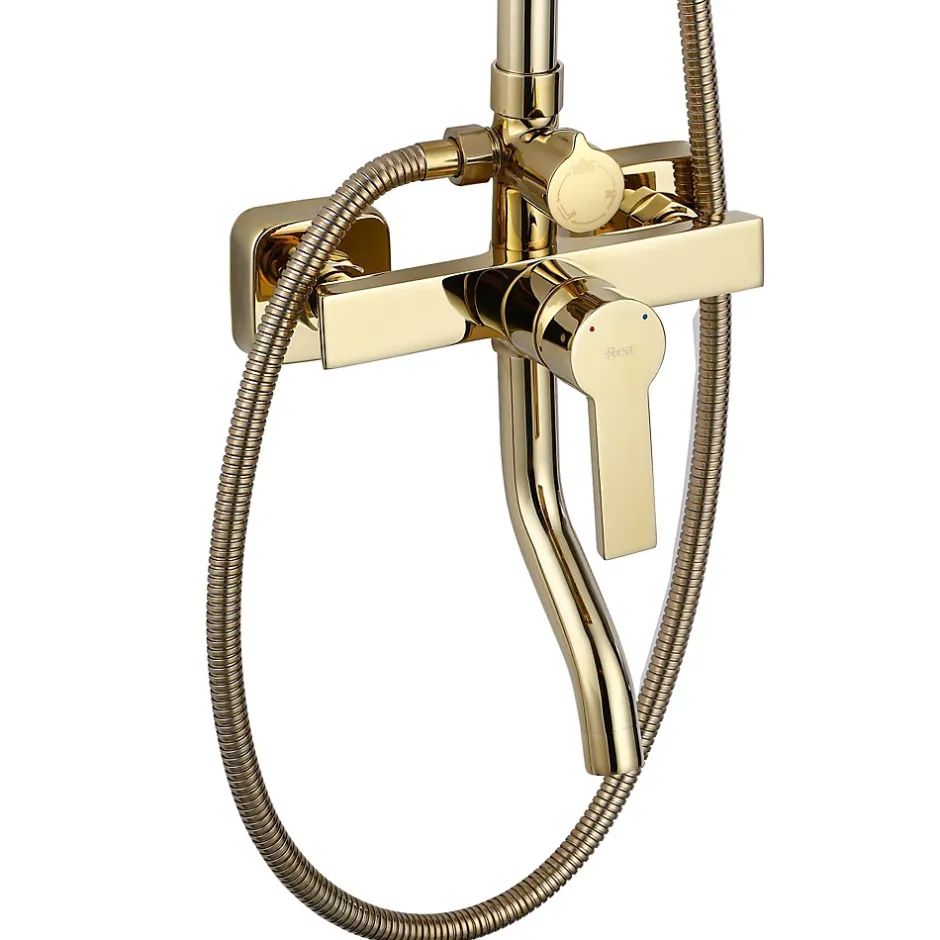 Rea Kit De Douche My2021-77G Argus Gold 44X23X144Cm