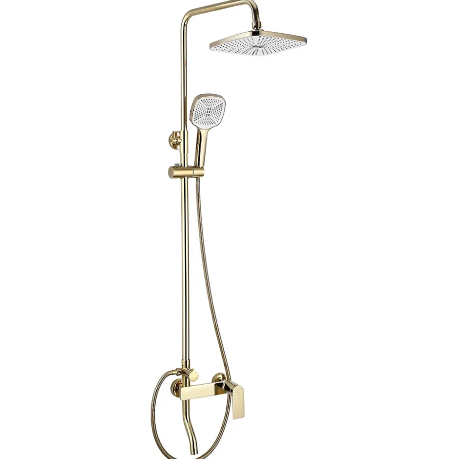 Rea Kit De Douche My1902-77G Storm Gold 19X23X136Cm* Colonne De Douche Mécanique