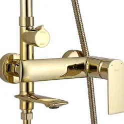 Rea Kit De Douche My2102-78G Veneta Gold 19X25X136Cm* Colonne De Douche Mécanique