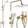 Rea Kit De Douche My2021-77Gg Argus Brush Gold 44X23X144Cm