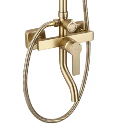 Rea Kit De Douche My2021-77Gg Argus Brush Gold 44X23X144Cm