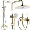 Rea Kit De Douche My1902-77Gg Storm Brush Gold 45X19X144Cm* Colonne De Douche Mécanique