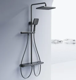 Rea Kit De Douche Pedro Thermostat Titanium