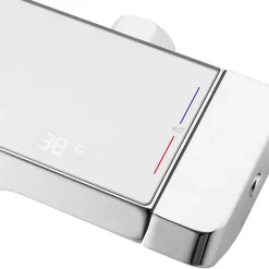 Rea Kit De Douche Rob Thermostat Chrome 11,5X33X115Cm* Colonne De Douche Mécanique