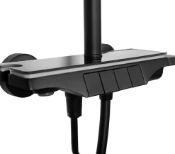 Rea Kit De Douche Savio Led Black 13X28X120Cm