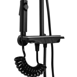 Rea Kit De Douche Savio Led Black 13X28X120Cm