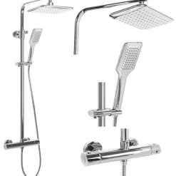 Rea Kit De Douche Tom Thermostat Chrome 7X27,5X120Cm