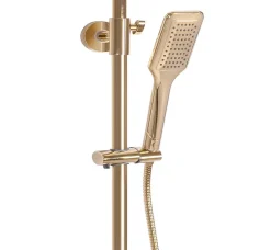 Rea Kit De Douche Tom Thermostat Gold 7X27,5X120Cm* Colonne De Douche Mécanique