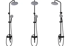 Rea Kit De Douche Verso Black 45,5X22X143,5Cm* Colonne De Douche Mécanique