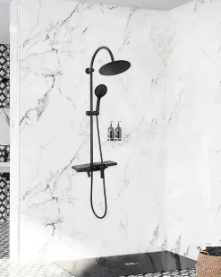 Rea Kit De Douche Vigo Black 51,5X40X99Cm