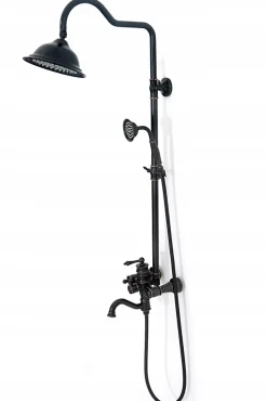 Rea Kit De Douche Vintage Black 46,5X20,5X137Cm* Colonne De Douche Mécanique