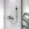 Hansgrohe Kit de douche sans robinetterie avec douchette 3 jets + flexible + barre réglable Pulsify Blend chromé