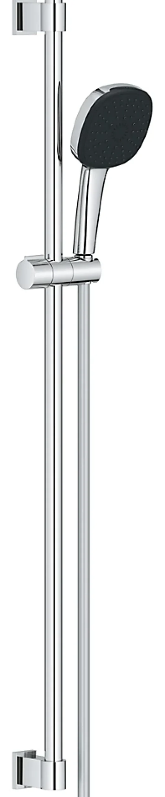 Grohe Kit de douche sans robinetterie avec douchette + flexible + barre chrome, Vitalio Comfort 100* Colonne De Douche Sans Robinetterie