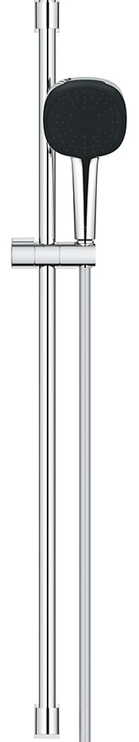 Grohe Kit de douche sans robinetterie avec douchette + flexible + barre chrome, Vitalio Comfort 100* Colonne De Douche Sans Robinetterie