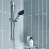 Grohe Kit de douche sans robinetterie avec douchette 2 jets + flexible + barre chrome, Vitalio Comfort 110* Colonne De Douche Sans Robinetterie