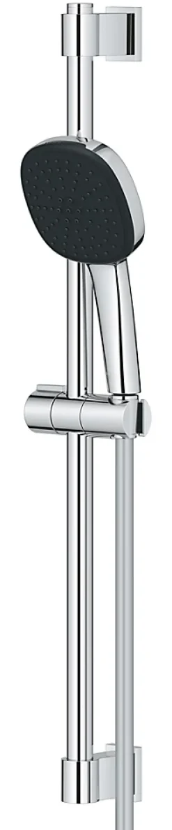 Grohe Kit de douche sans robinetterie avec douchette 2 jets + flexible + barre chrome, Vitalio Comfort 110* Colonne De Douche Sans Robinetterie