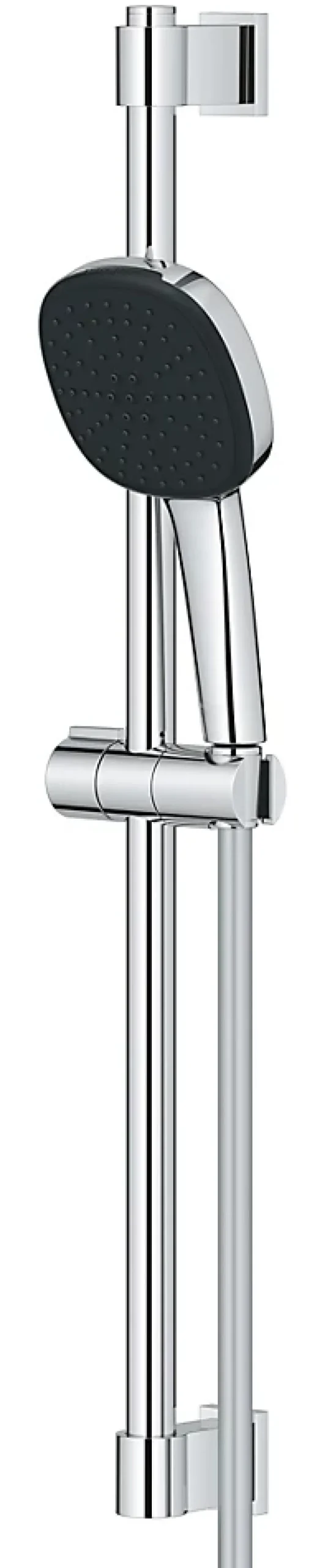 Grohe Kit de douche sans robinetterie avec douchette 2 jets + flexible + barre chrome, Vitalio Comfort 110* Colonne De Douche Sans Robinetterie