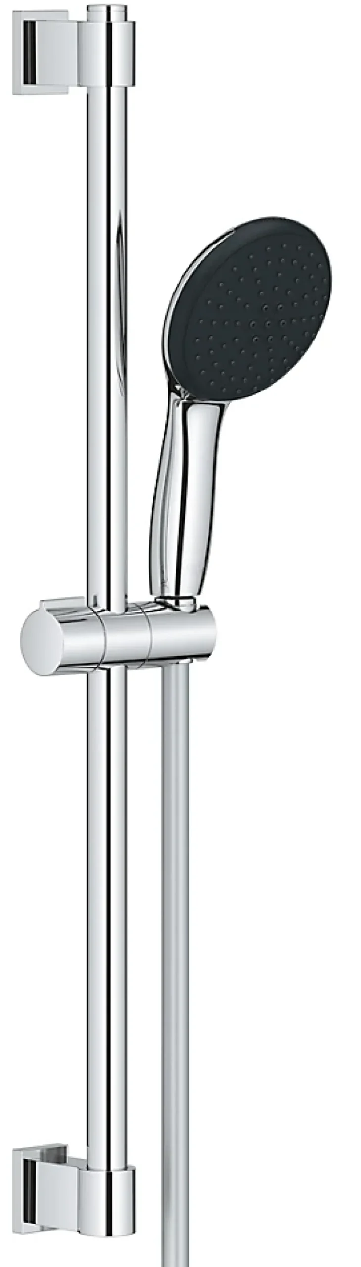 Grohe Kit de douche sans robinetterie avec douchette + flexible + barre chrome, Vitalio Start