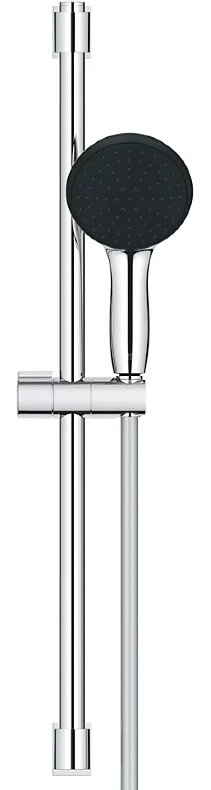 Grohe Kit de douche sans robinetterie avec douchette + flexible + barre chrome, Vitalio Start