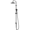 GoodHome Kit de douche sans robinetterie avec pomme de tête, douchette et barre noir Maza* Colonne De Douche Thermostatique