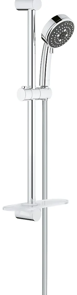 Grohe Kit de douche sans robinetterie avec douchette 3 jets + flexible + barre réglable Vitalio* Colonne De Douche Sans Robinetterie|Pommeau De Douche, Flexible Et Barre De Douche