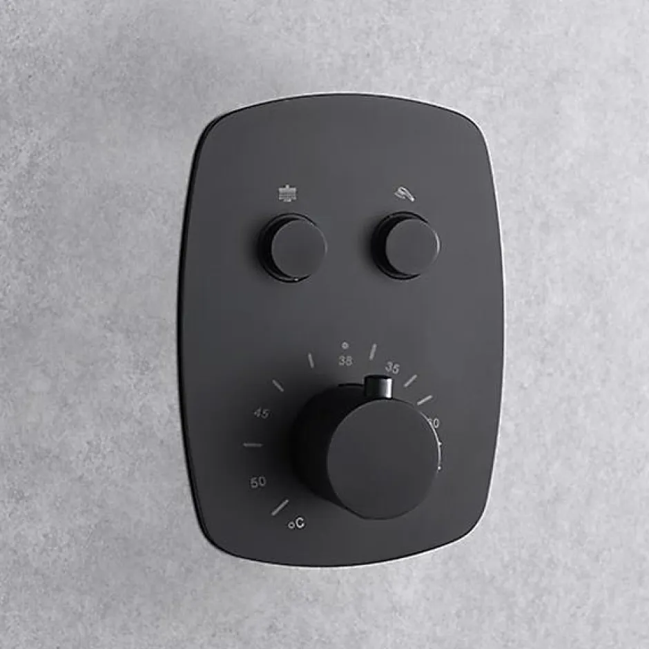 Imex Products Kit de douche thermostatique encastre HIDRA noir mat* Robinet De Douche